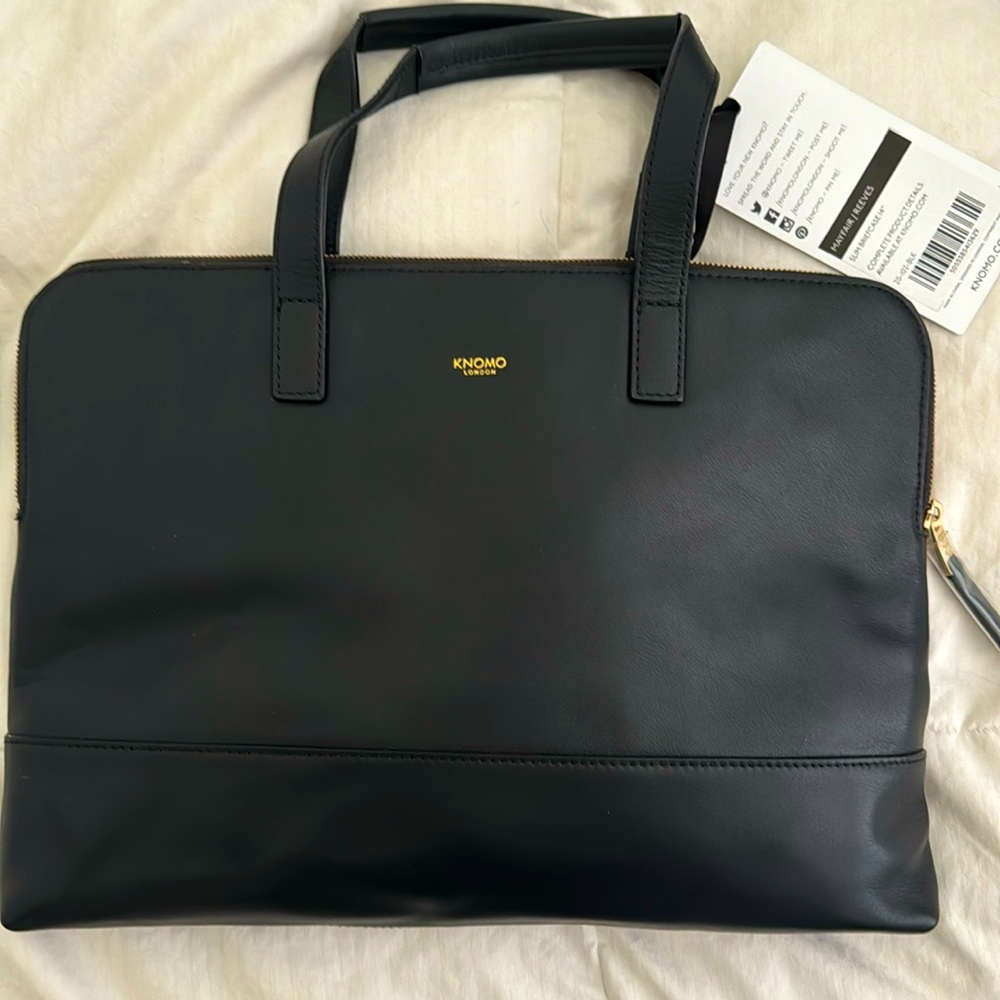 NWT - Knomo Mayfair / Reeves Slim Briefcase 14”